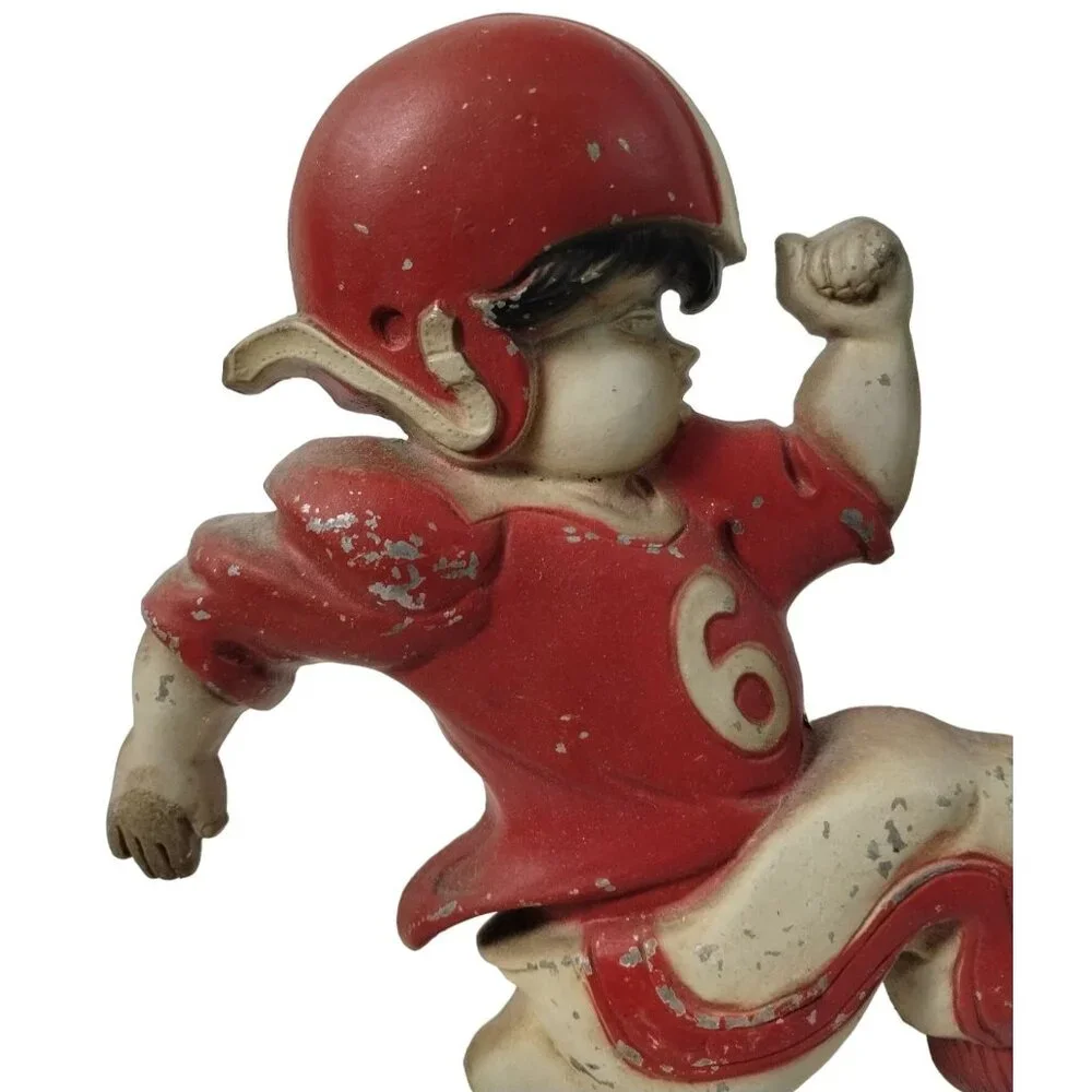 Vintage Sexton Football Players Cast Aluminum Wall Hangers 2 PCS Field Goal 70s